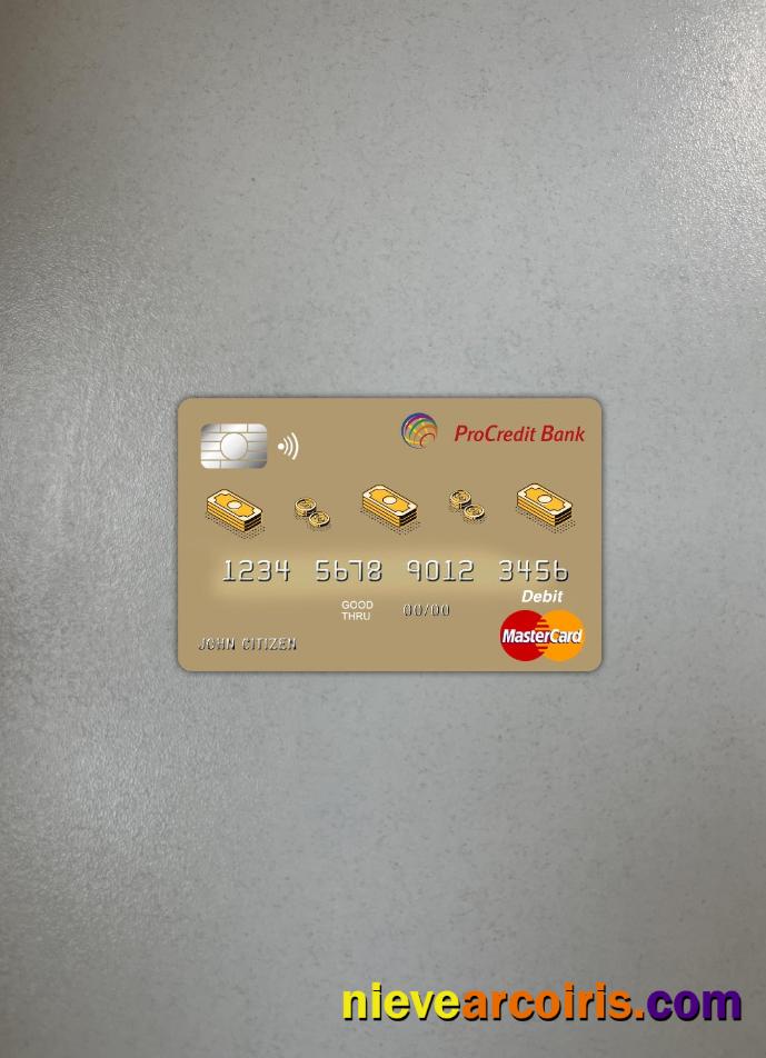 Albania Procredit bank master card photolook